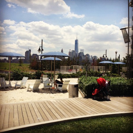 Urban Beach, view of Freedom Tower