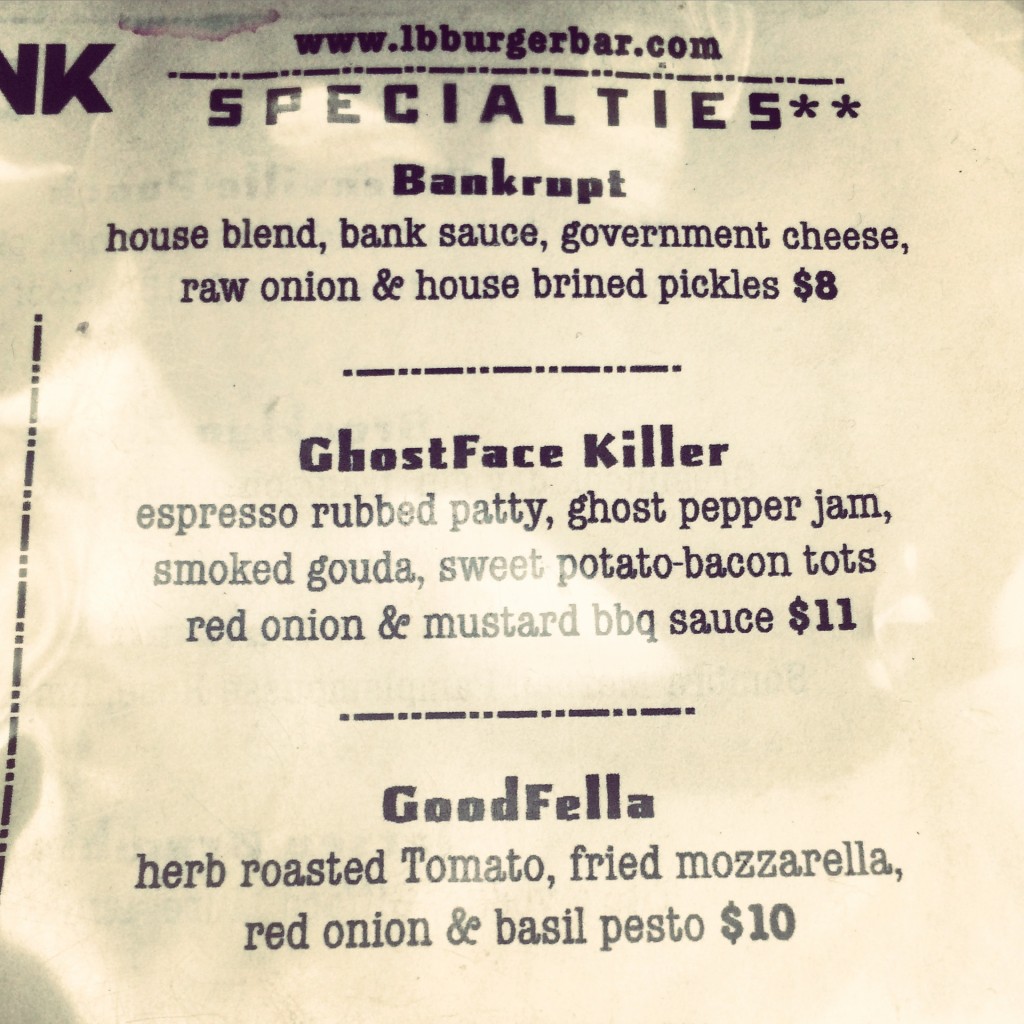 left bank burger bar