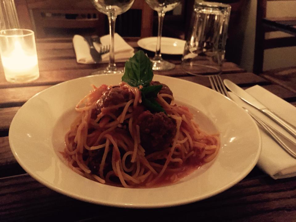 spaghetti and meatballs