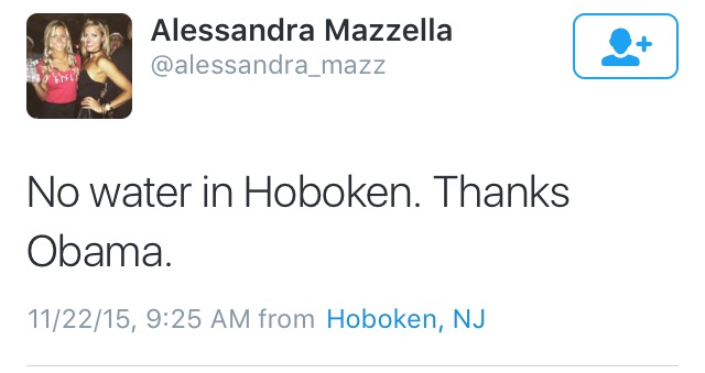hoboken girl watermain break 2015 tweets
