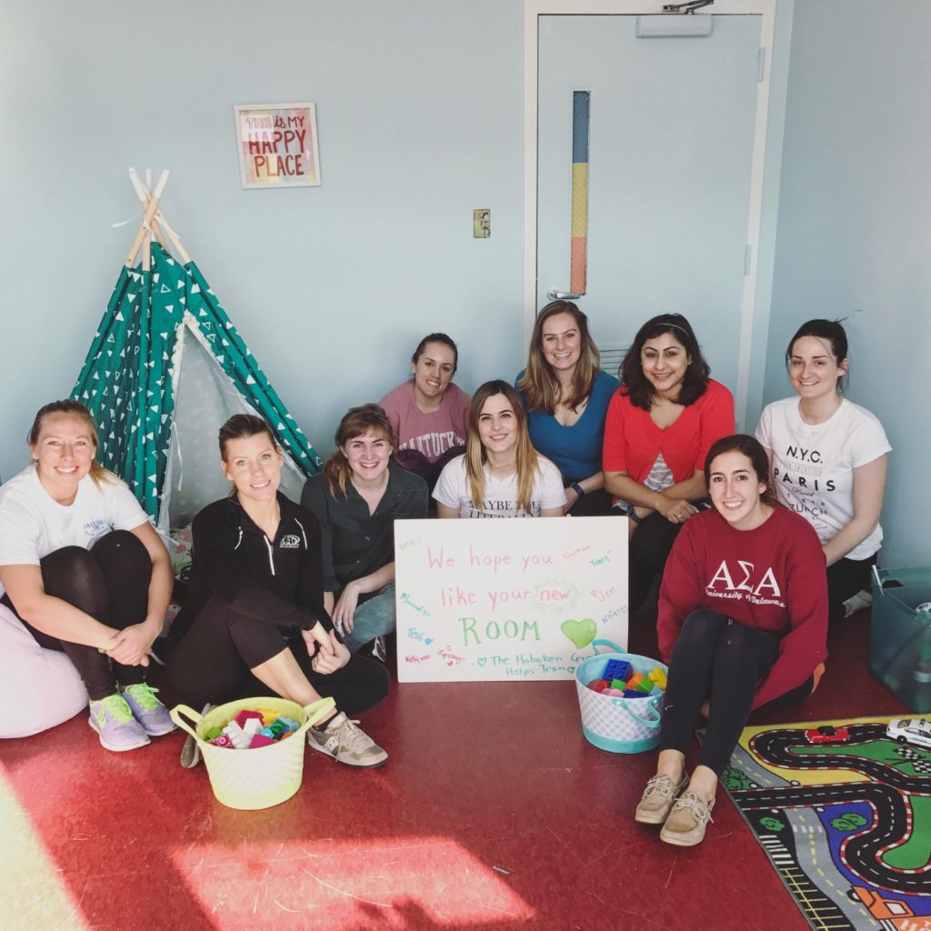 hoboken girl helps volunteering women rising