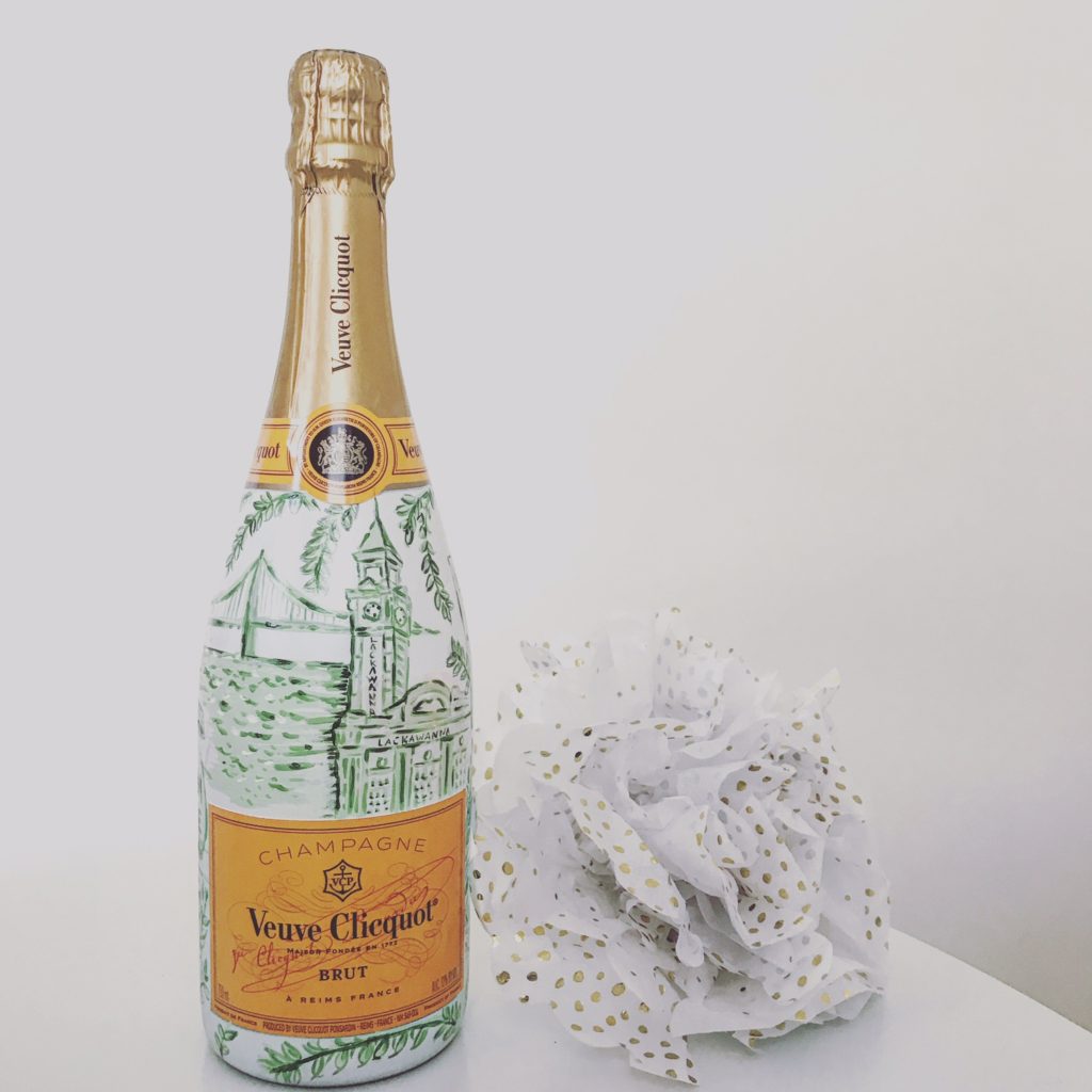 Avoir le chic hoboken toile champagne handpainted