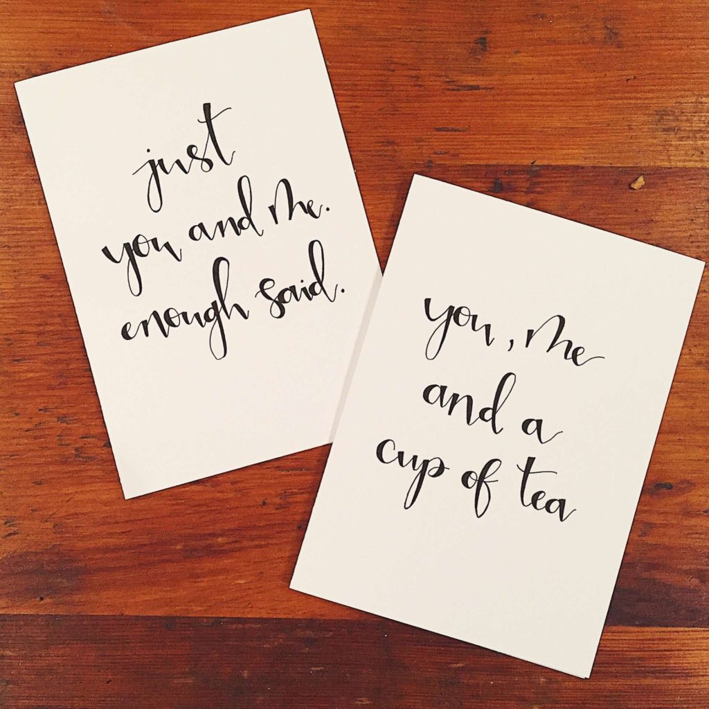 kristina michelle hand lettering