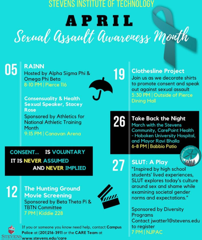 april sexual assault awareness take back the night hoboken