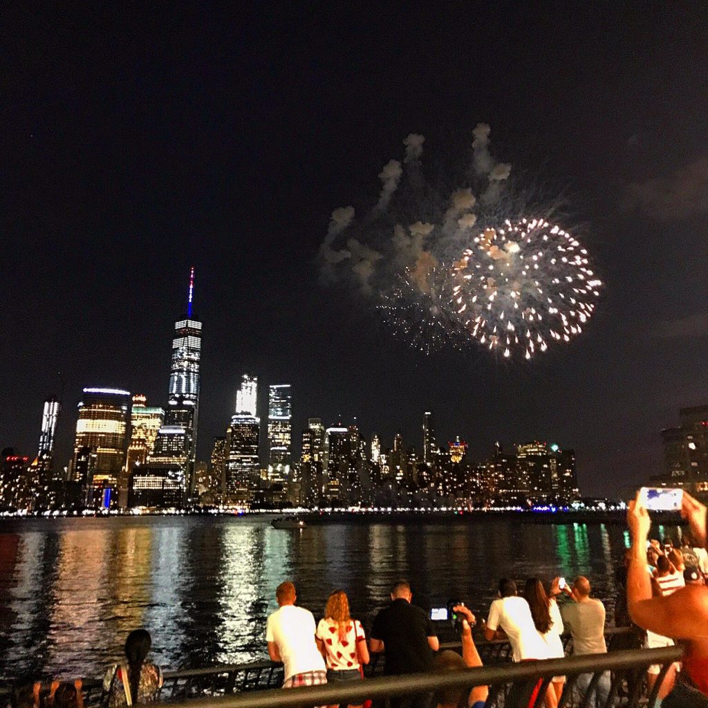 jersey city exchange place fireworks 4th of july