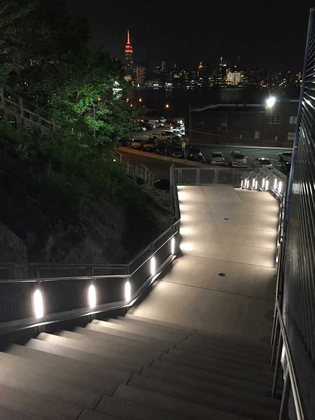 stevens waterfront steps