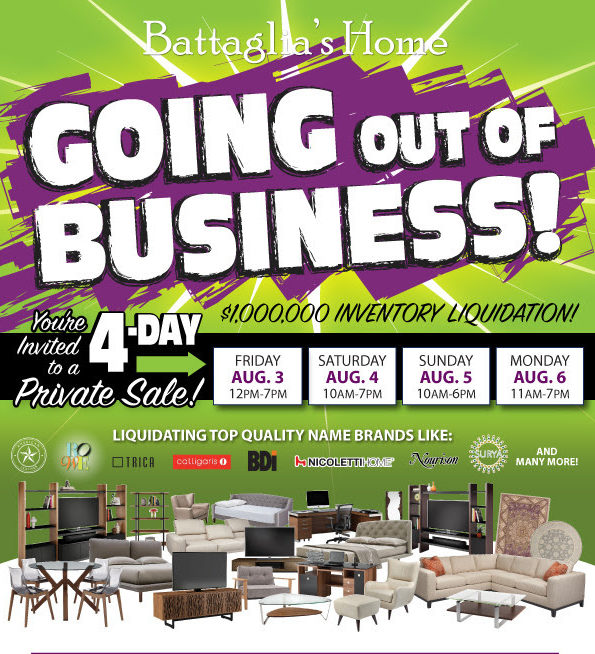 battaglias out of business