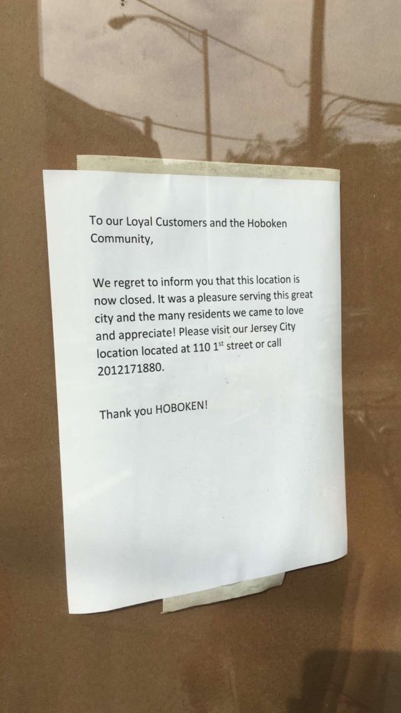jimmy johns hoboken closing