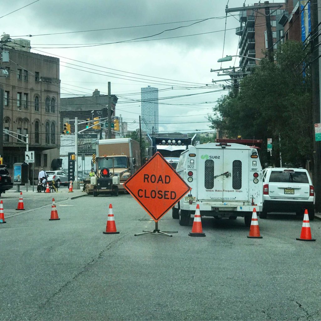 water main break hoboken