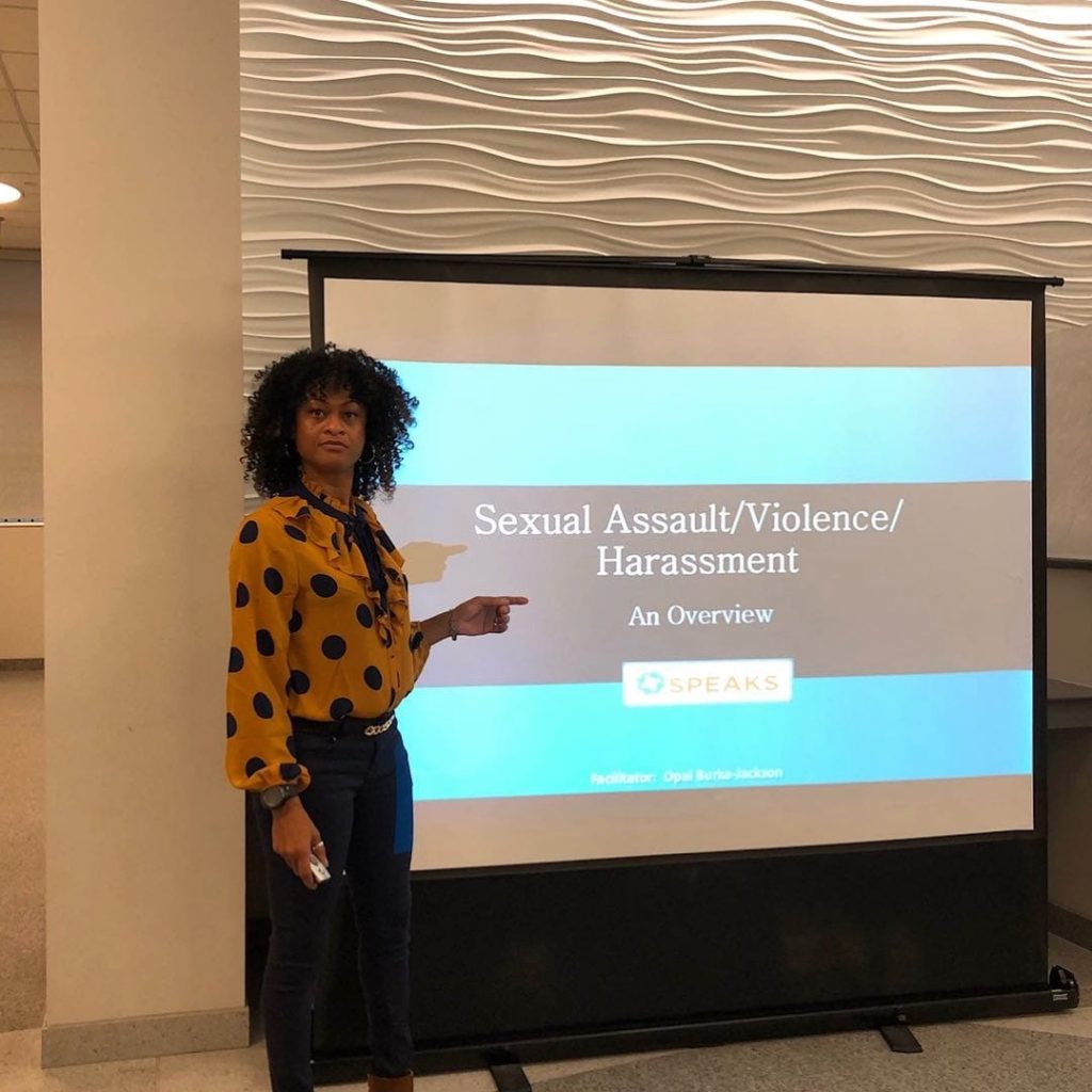 hudson speaks against sexual violence