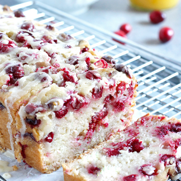 neurotic mommy vegan cranberry orange loaf cake