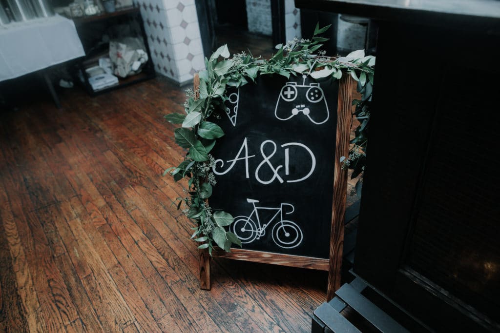 Annmarie and Dan sign