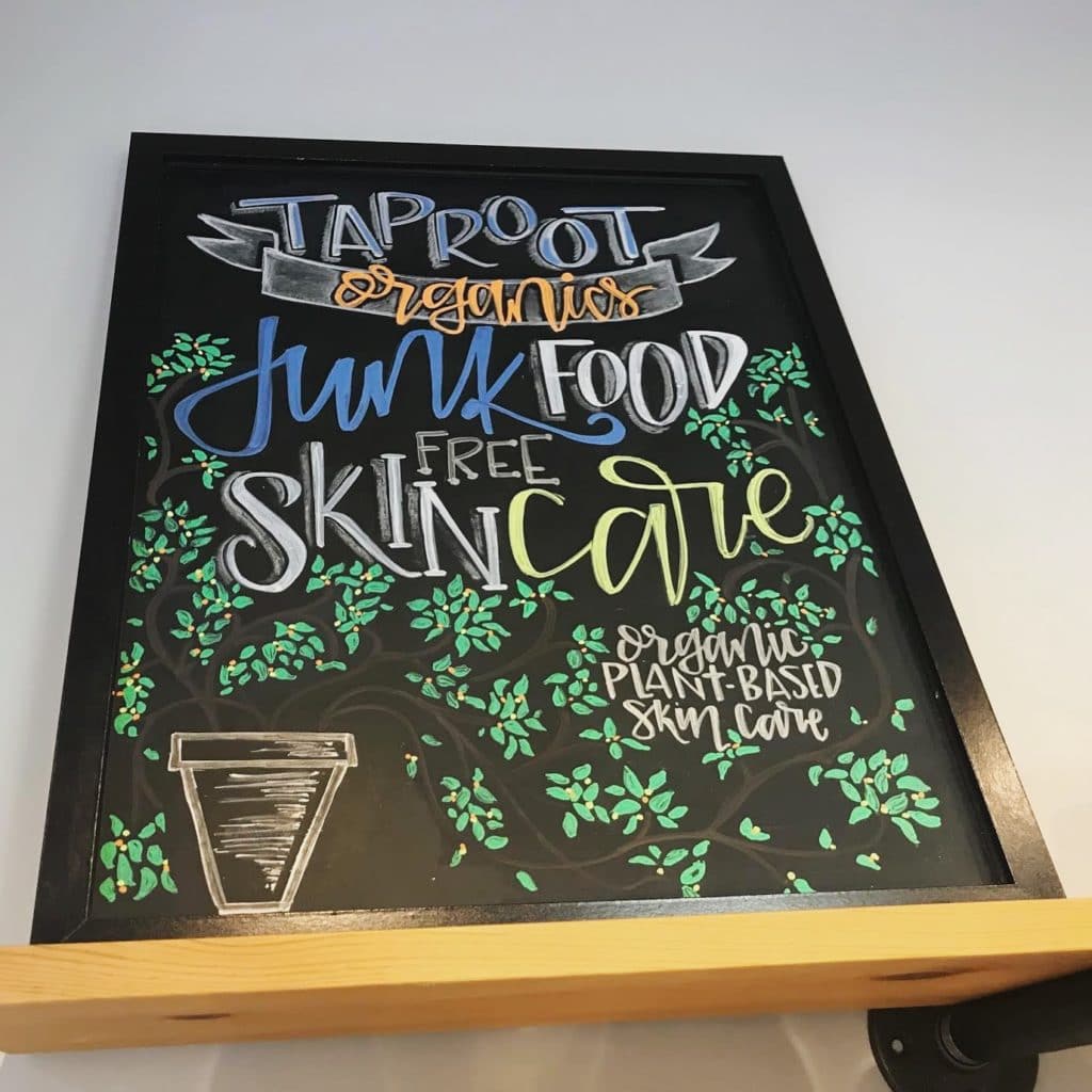 taproot organics sign