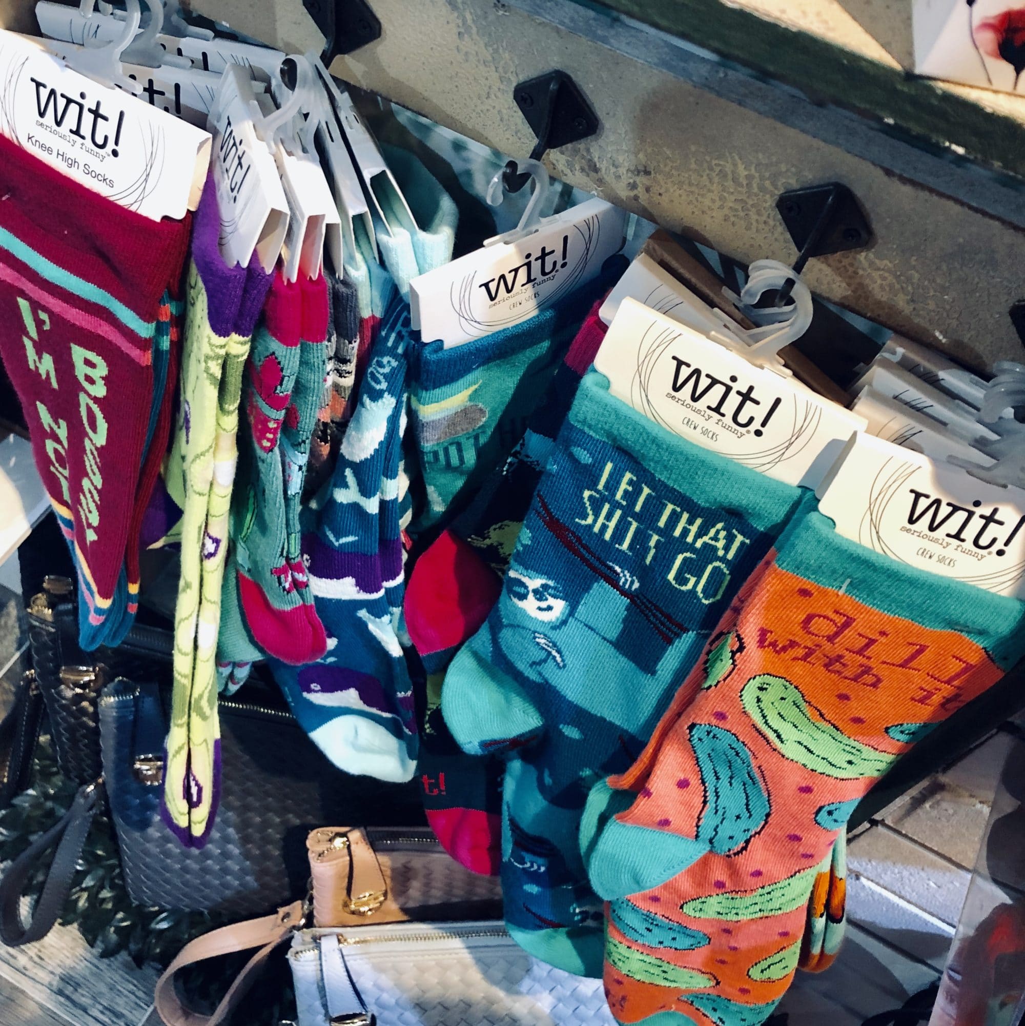 Noellery socks with sayings