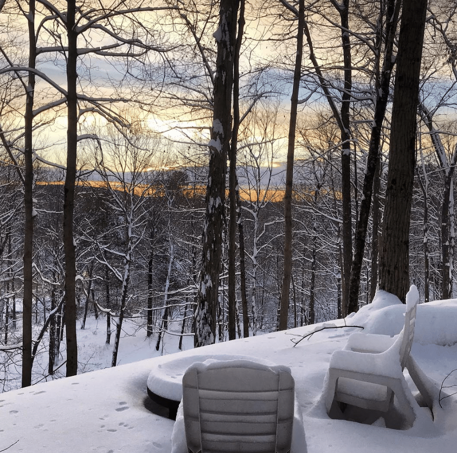 tiny house resort catskills view forest