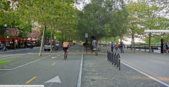 hoboken waterfront bike path
