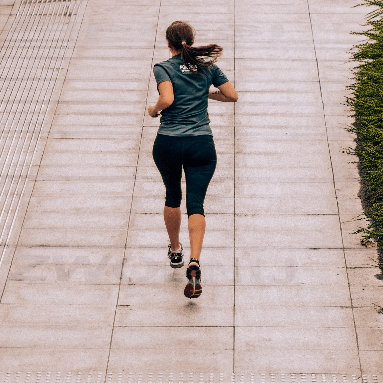 woman jogging