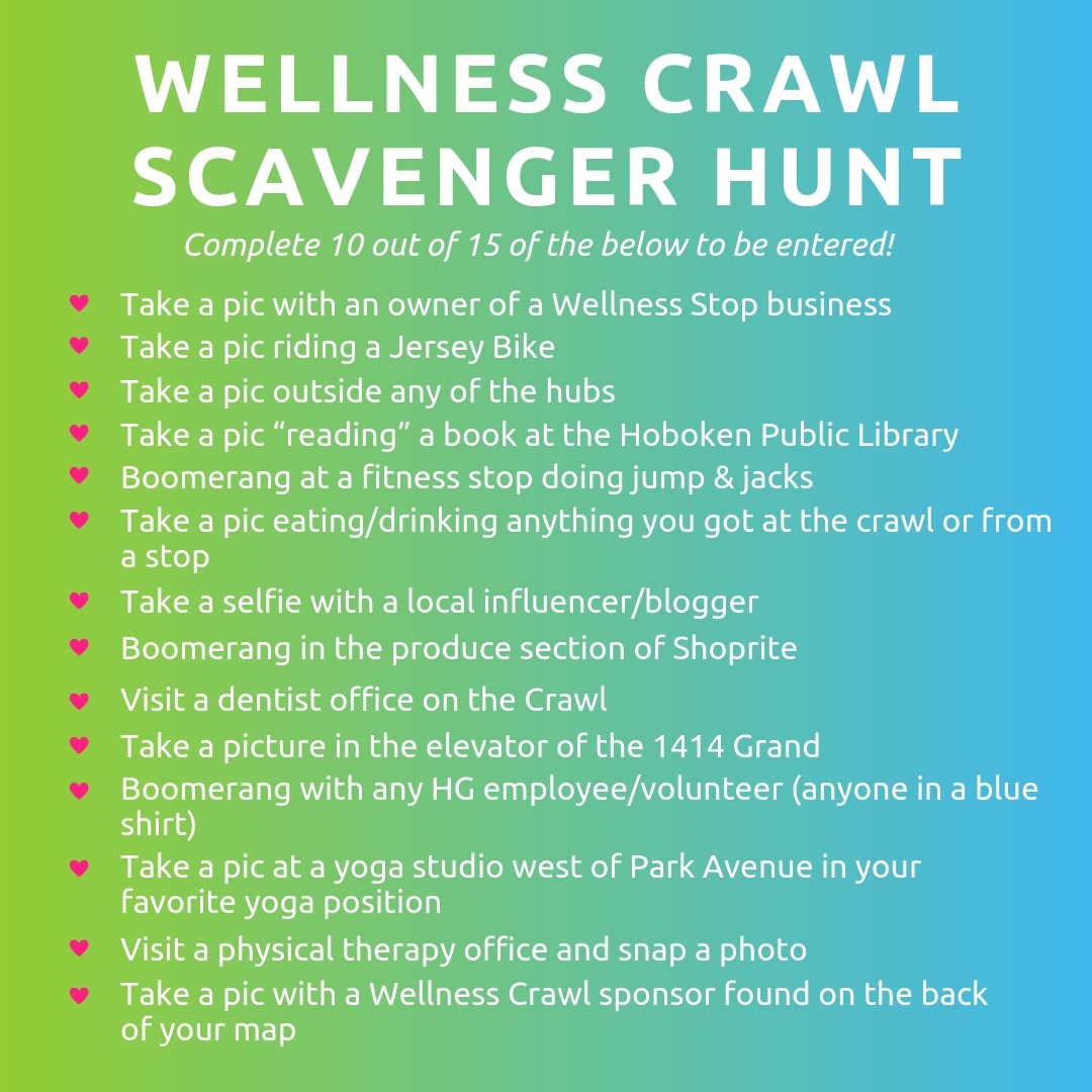wellness crawl scavenger hunt