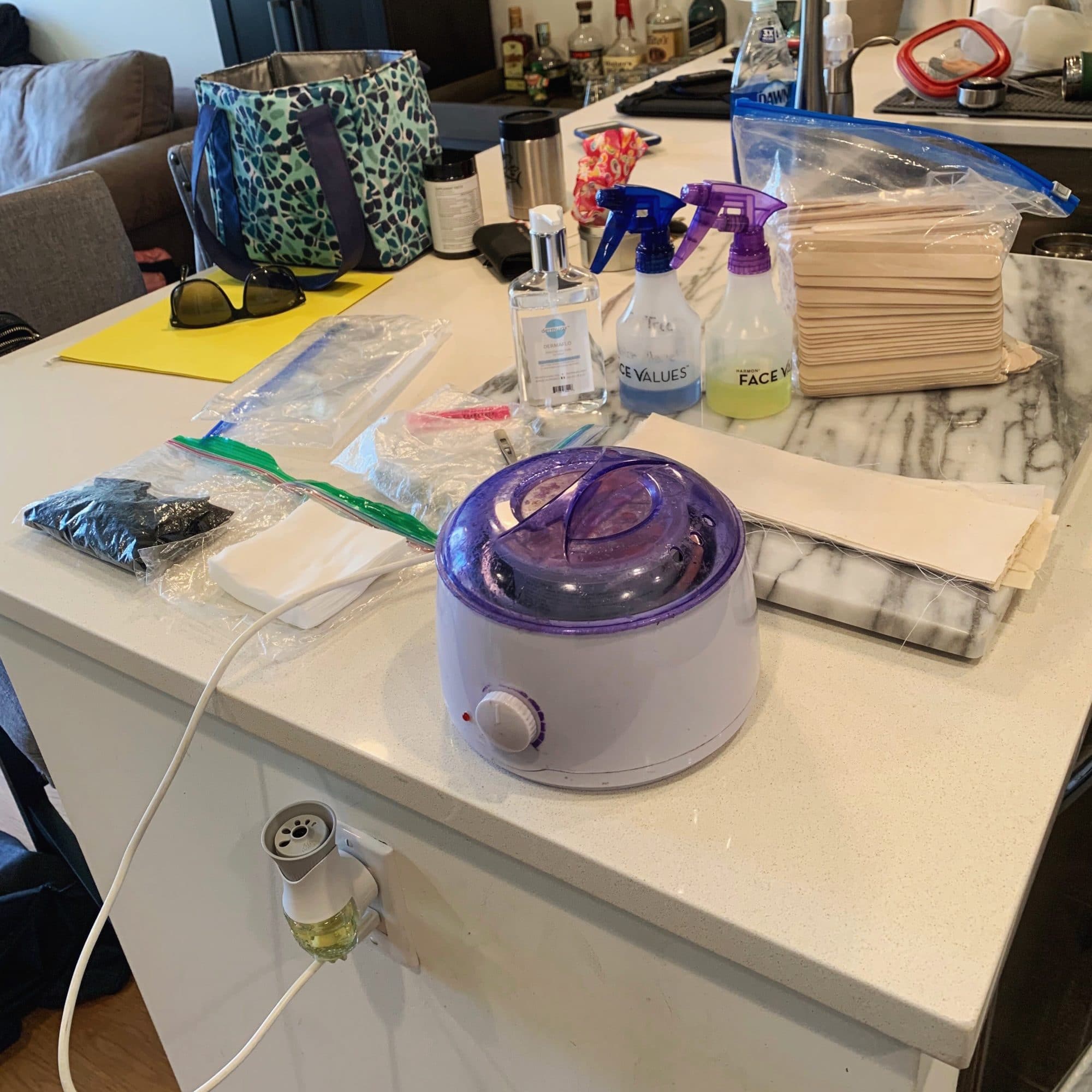 allure wax set up