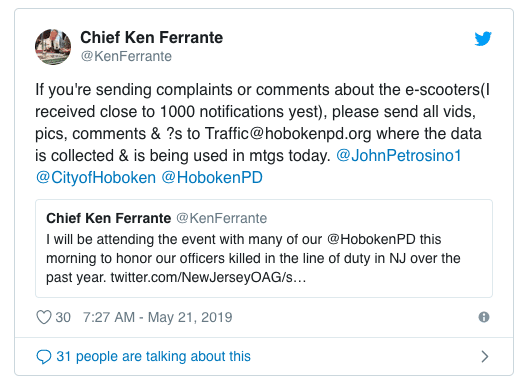 chief ferrante scooter complaints