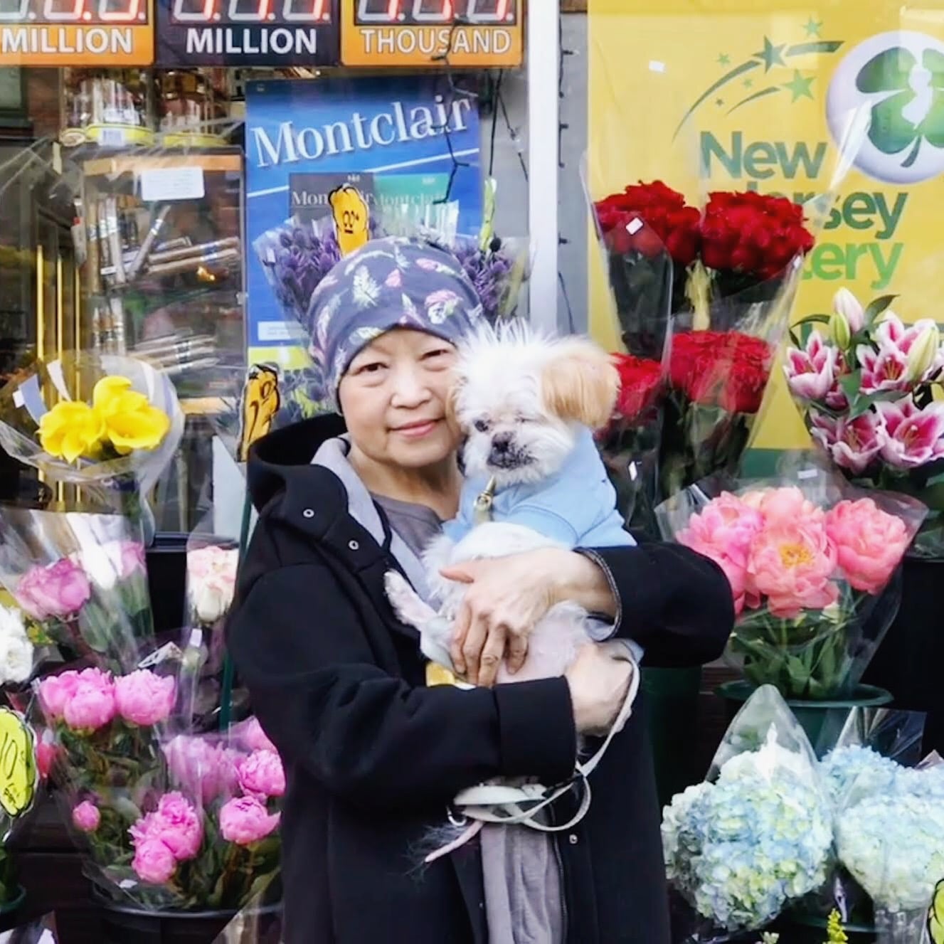 erica li and dog