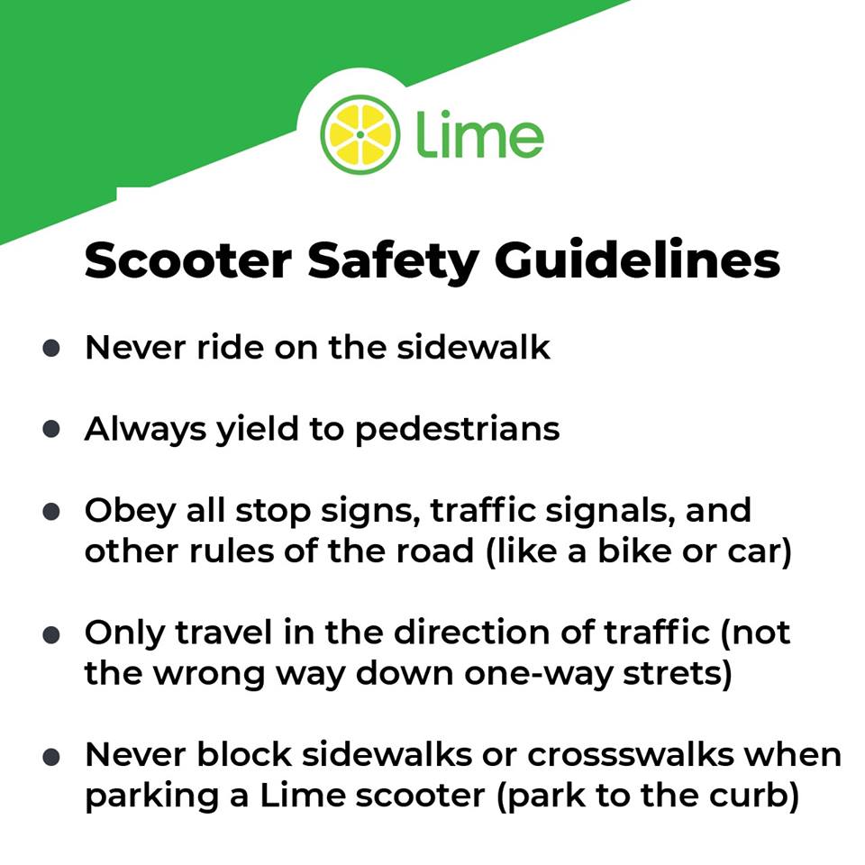 lime scooter rules
