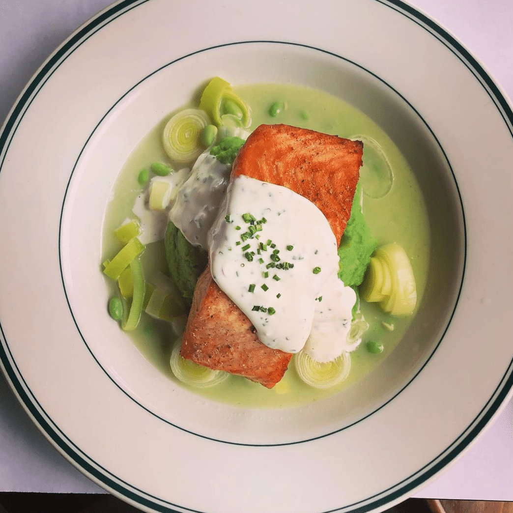 elysian cafe cedar plank salmon