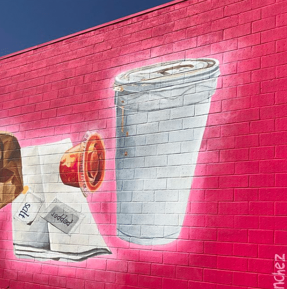 styrofoam mural
