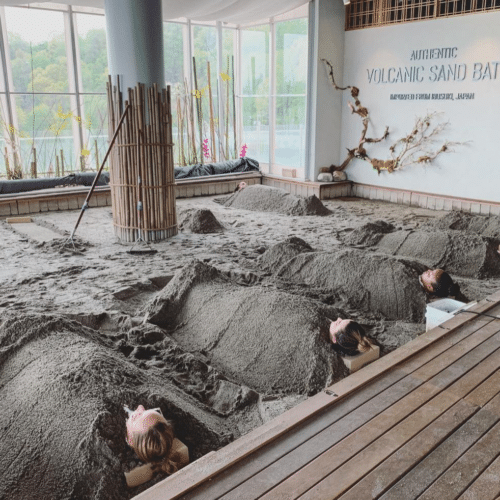 volcanic sand bath sojo spa