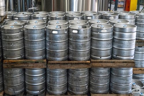 brewery beer barrels
