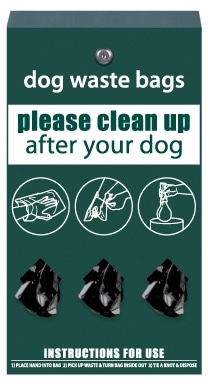 dog waste bags example
