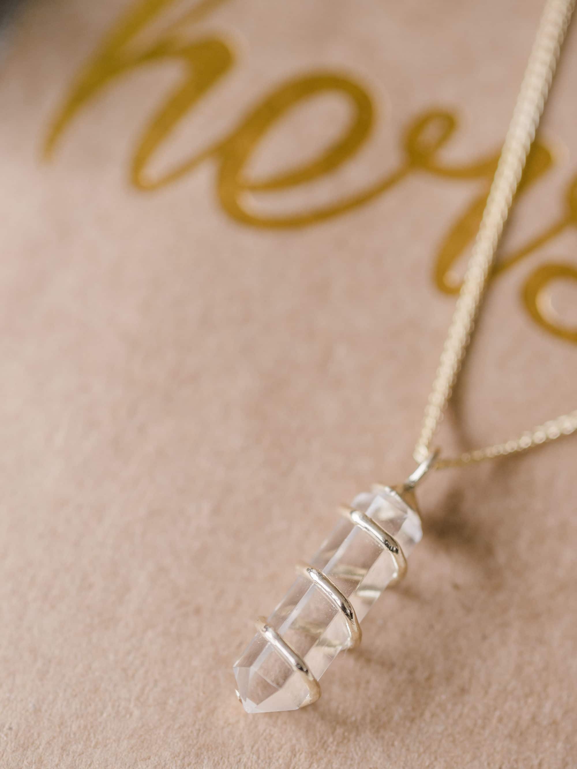 kimberly tom wedding necklace