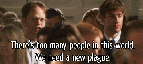 too many people the office GIF