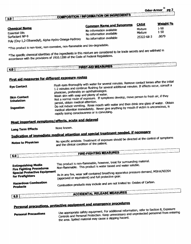 safety data sheet 2