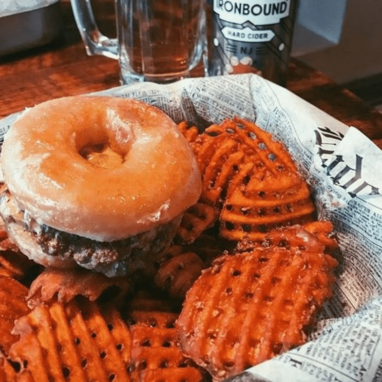 dough nut burger
