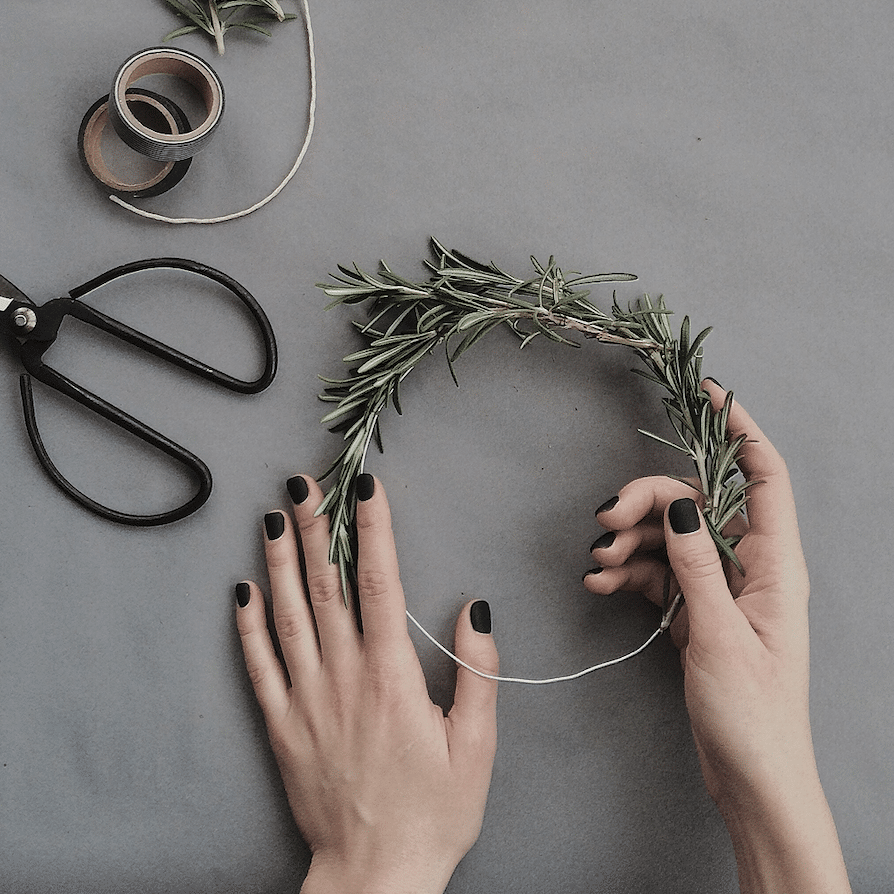 floral wreath diy project