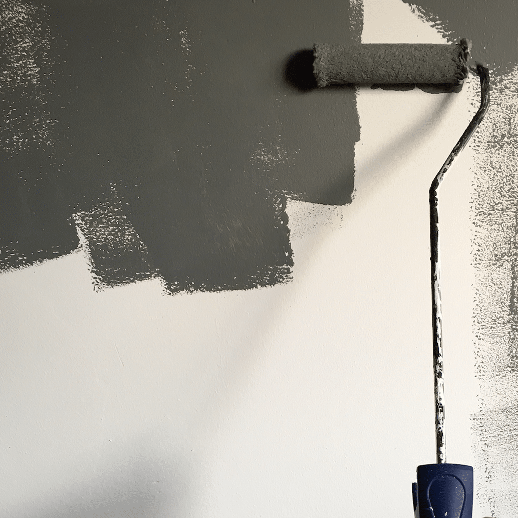 paint accent wall DIY project