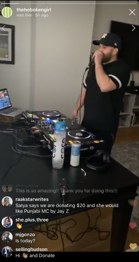 flag hoboken girl dj cam benefit