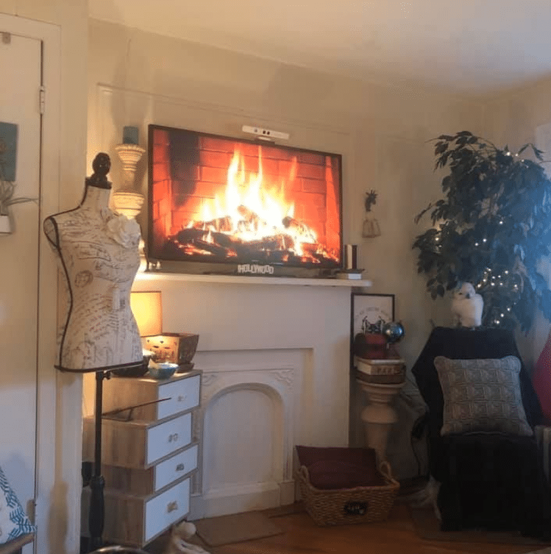 lauren working from home office set up hoboekn jersey city