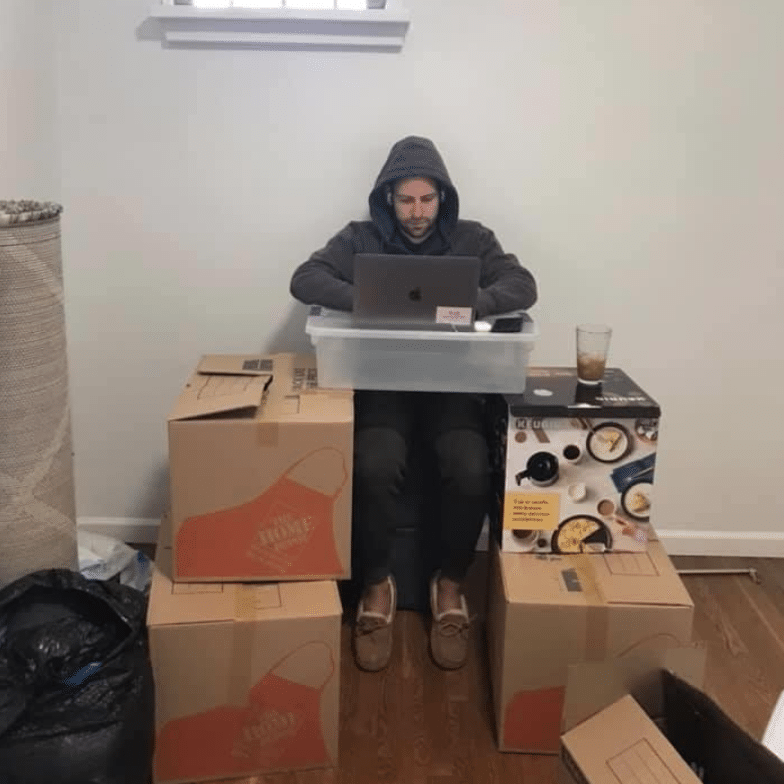 nicole working from home office set up