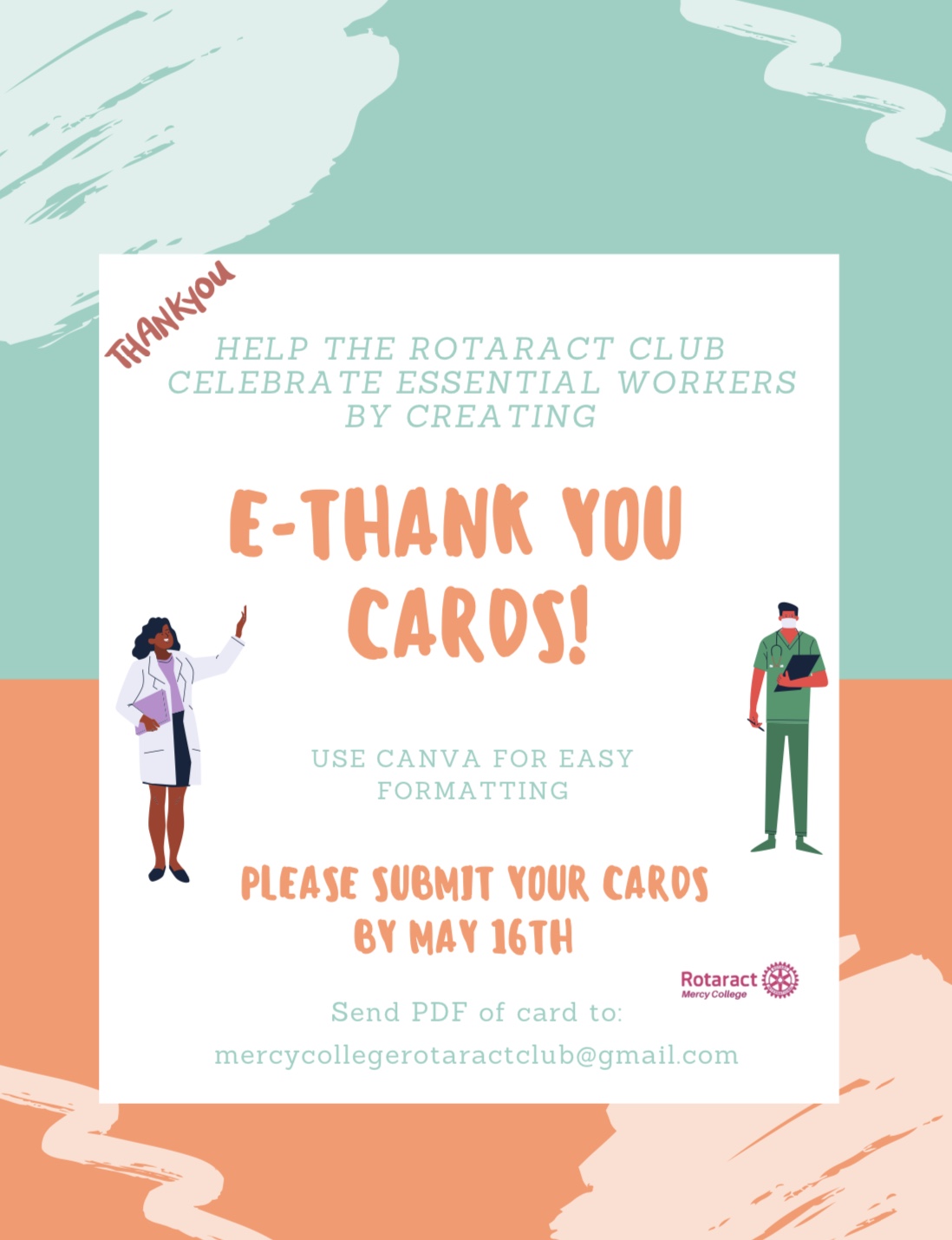 rotaract club thank you e cards