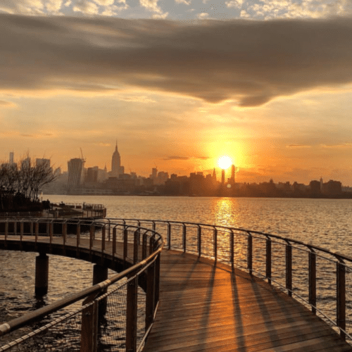 sunrise hoboken waterfronnt