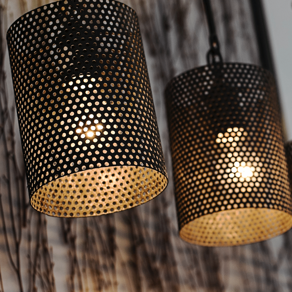 hanging lanterns balcony decor