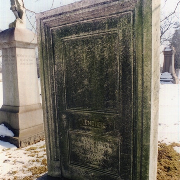 Edgar Allen Poe monument Trenton cemetary