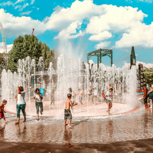 parks with splash pads Hoboken Jersey City