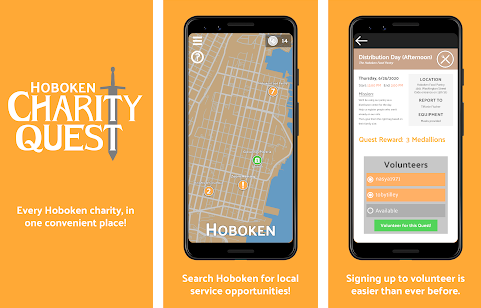 hoboken charity quest app