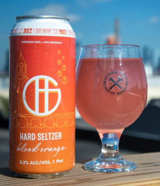 hoboken girl hard seltzer 902 brewing co jersey city