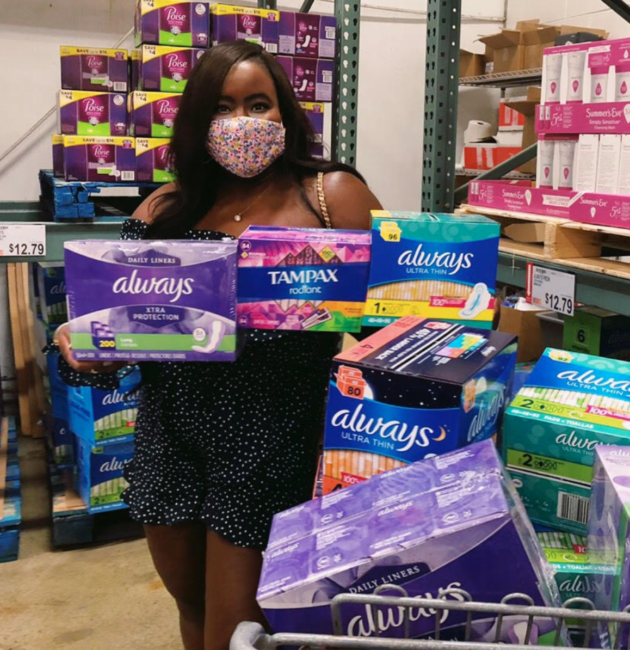 sabrina period poverty flo initiative