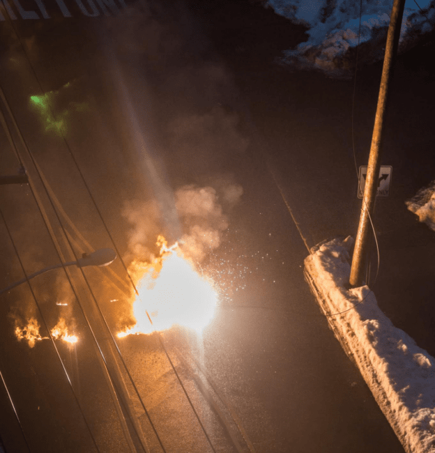 exploded transmission hoboken blackout