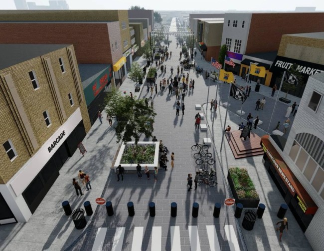 newark avenue plaza renovation 2021